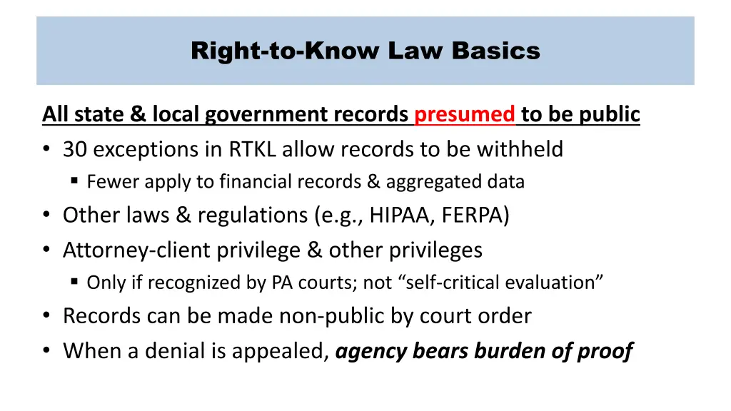 right to know law basics 1