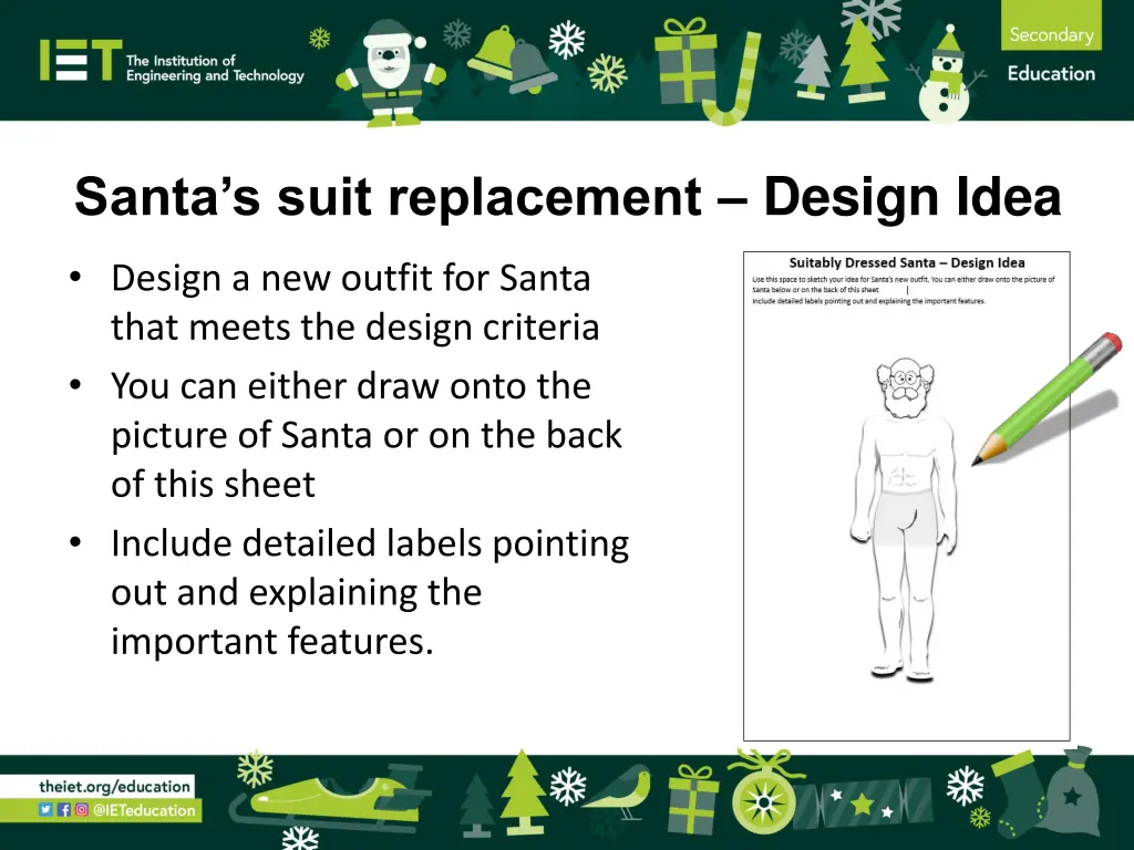 santa s suit replacement design idea