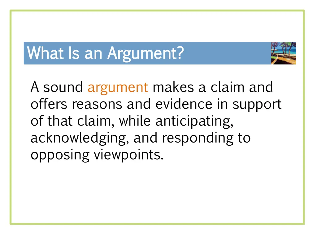 what is an argument what is an argument