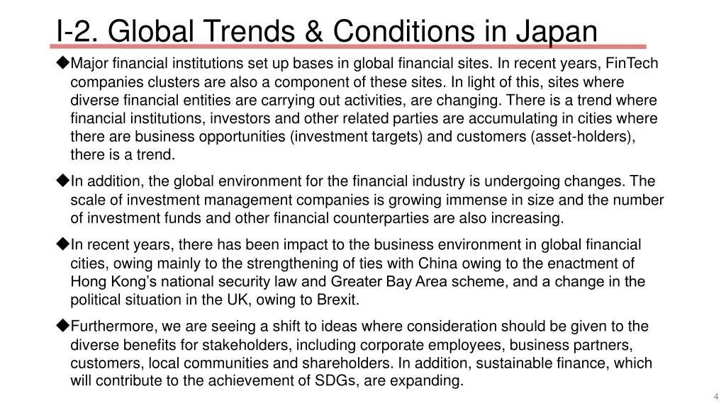 i 2 global trends conditions in japan major