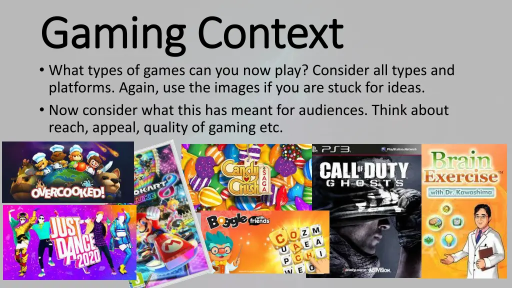 gaming context gaming context what types of games