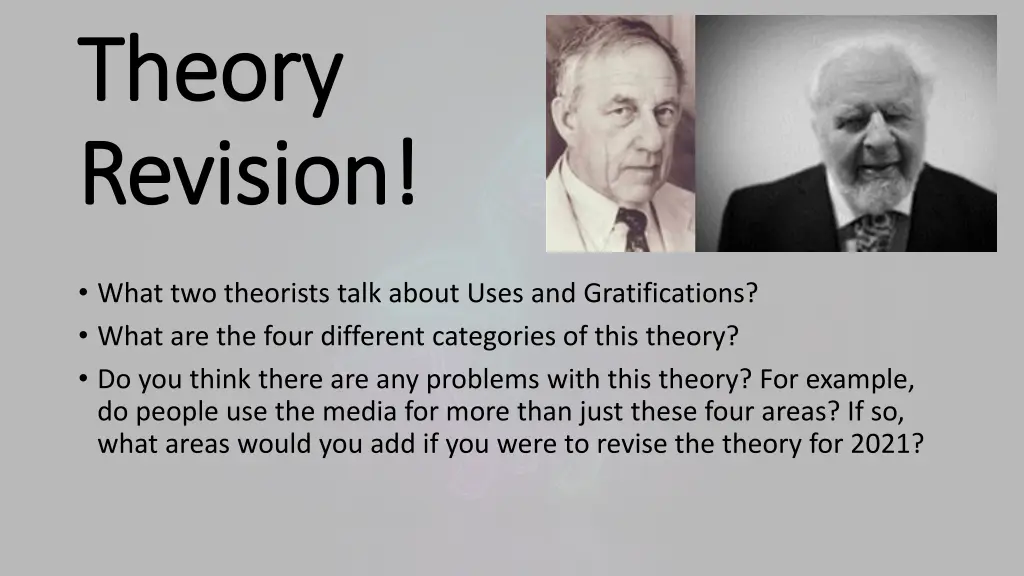 theory theory revision revision