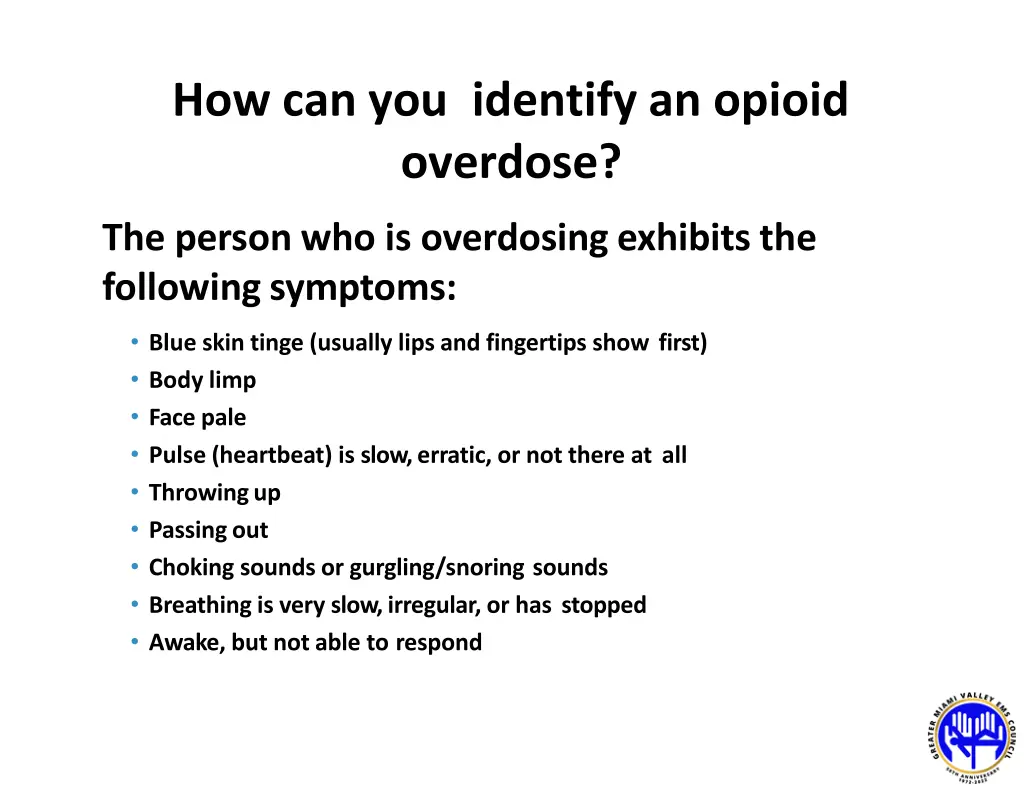 how can you identify an opioid overdose