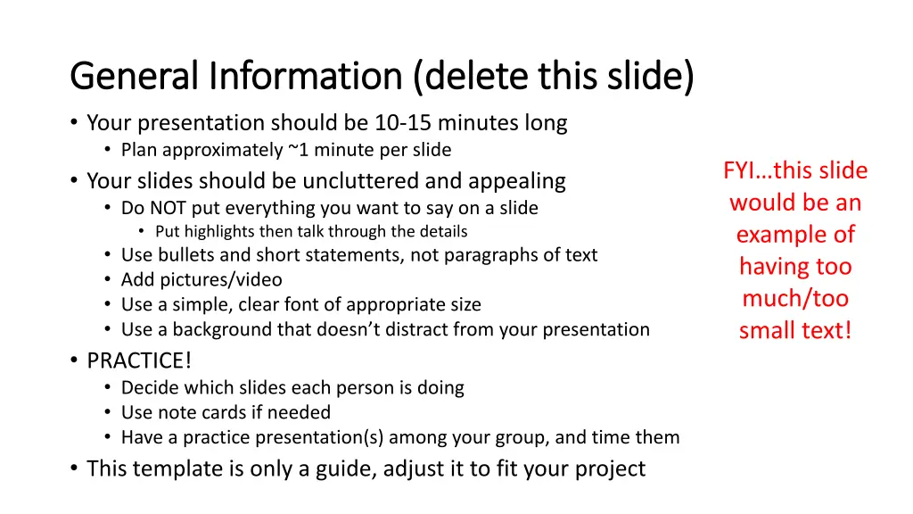 general information delete this slide general