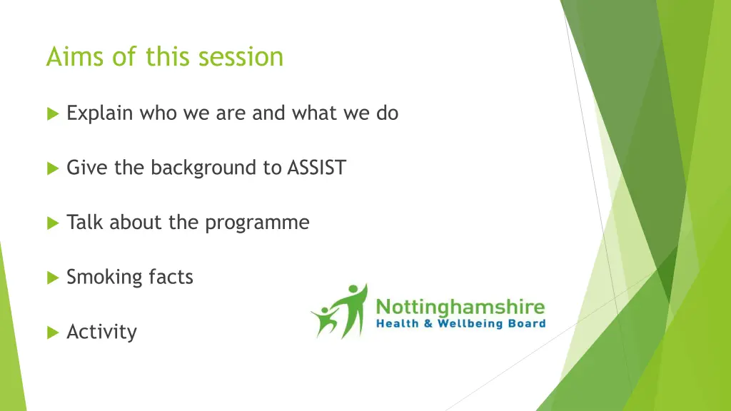 aims of this session