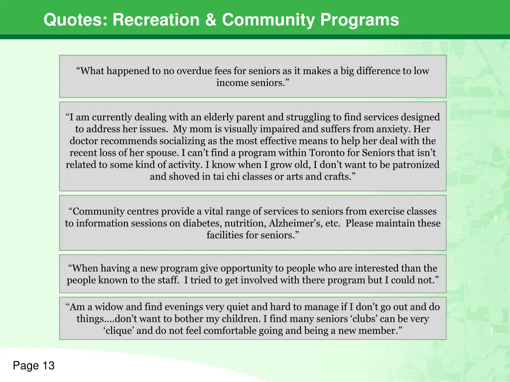 quotes recreation community programs