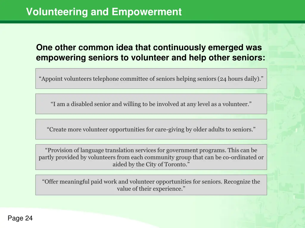 volunteering and empowerment