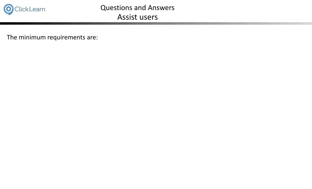 questions and answers assist users 1