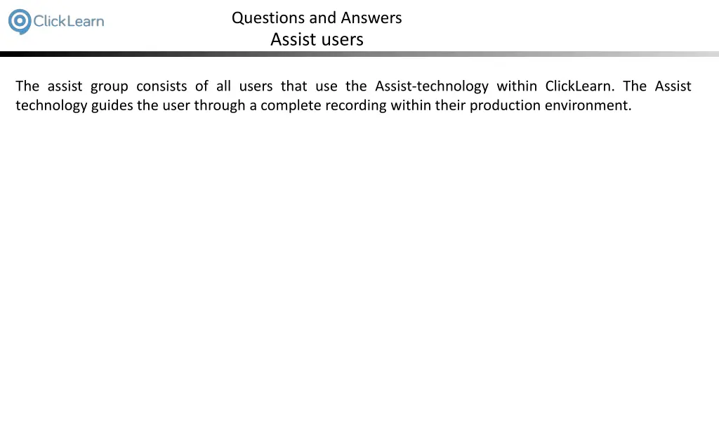 questions and answers assist users