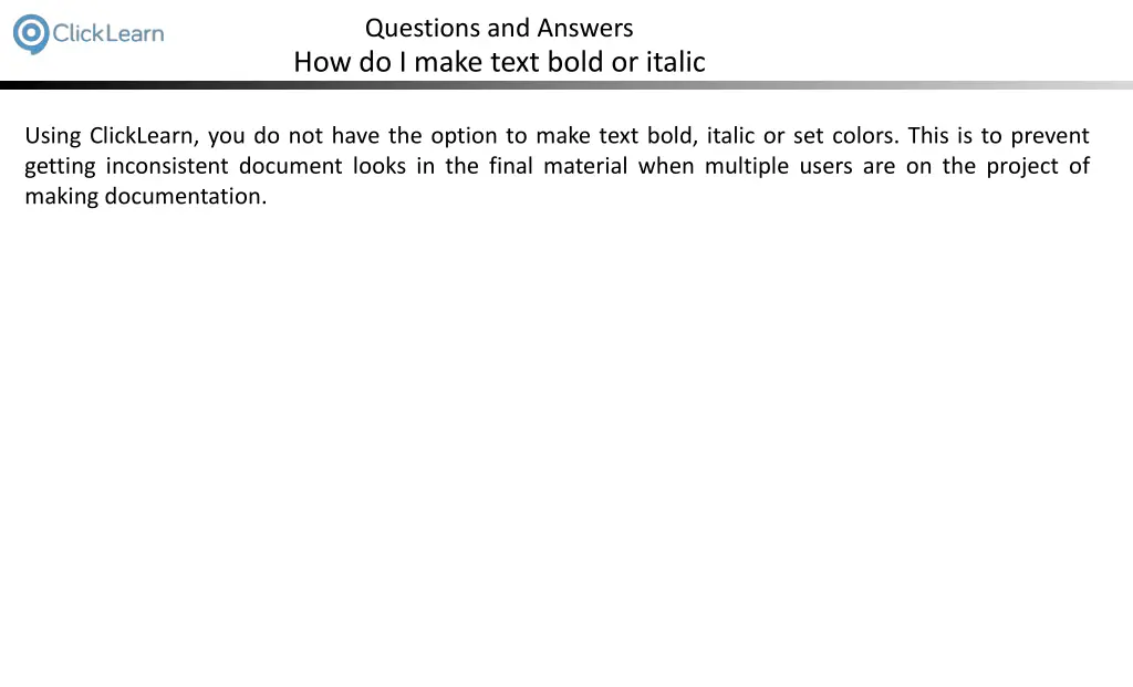 questions and answers how do i make text bold