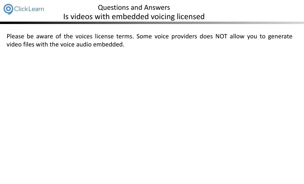 questions and answers is videos with embedded