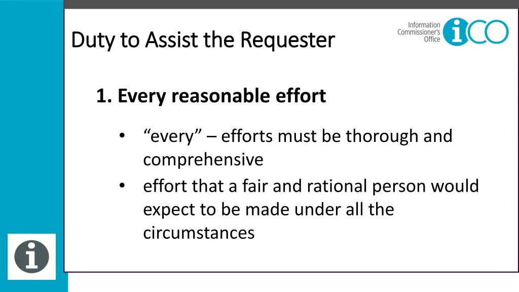 duty to assist the requester duty to assist 4