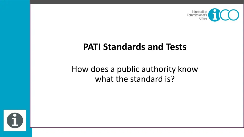 pati standards and tests