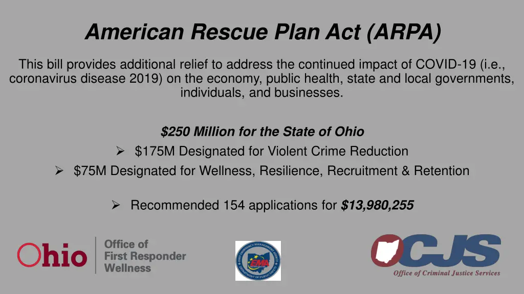 american rescue plan act arpa