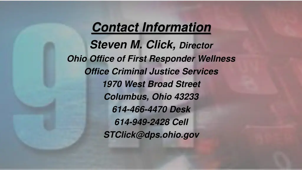 contact information steven m click director ohio