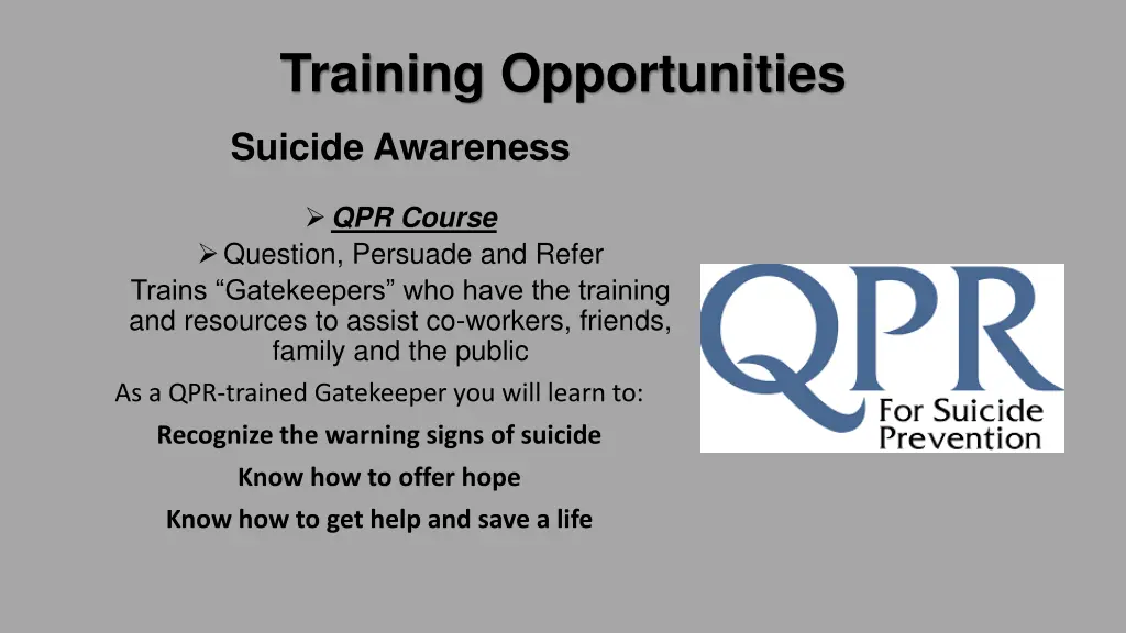 training opportunities 1