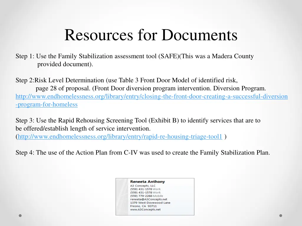 resources for documents