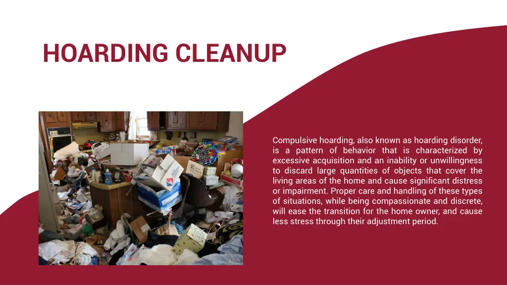 hoarding cleanup