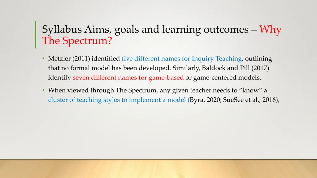 syllabus aims goals and learning outcomes 4