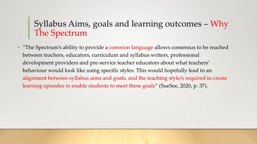 syllabus aims goals and learning outcomes