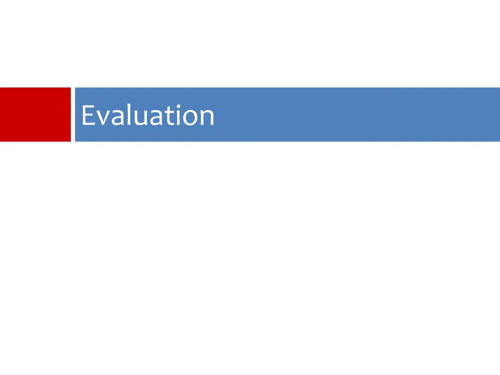 evaluation