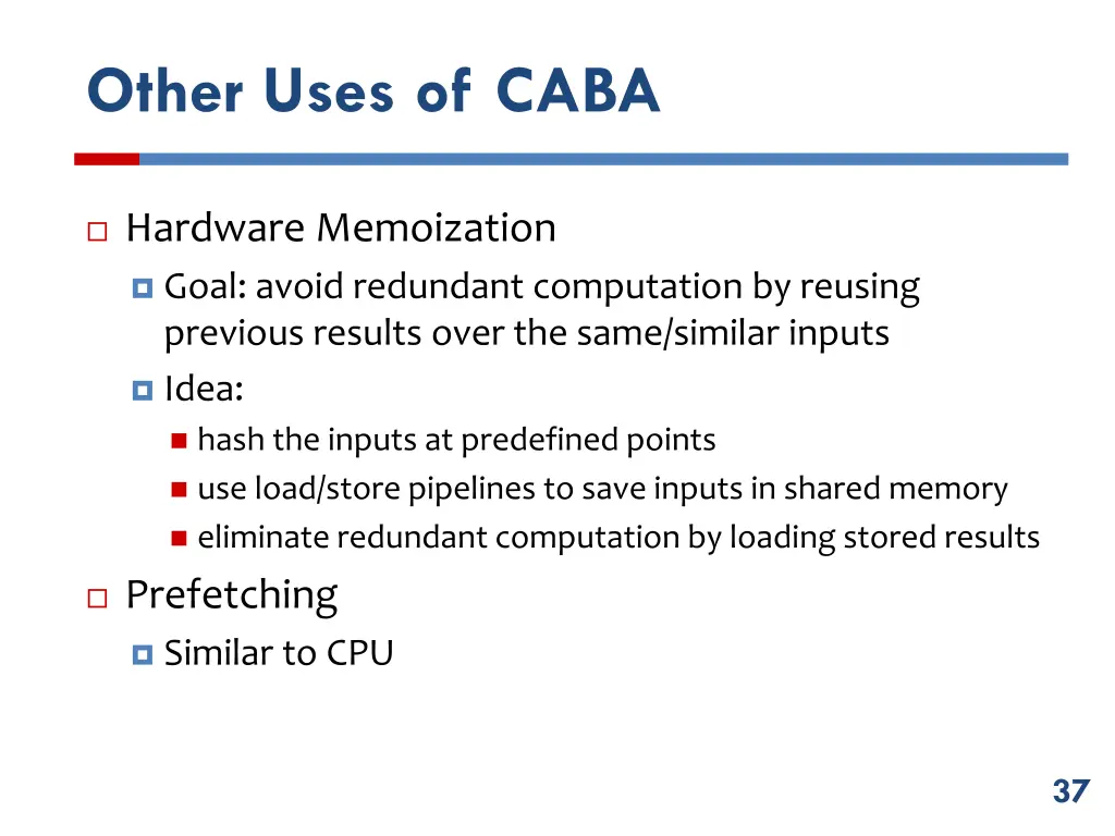 other uses of caba