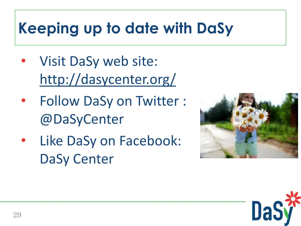 keeping up to date with dasy