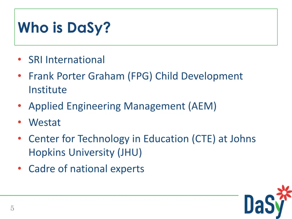 who is dasy