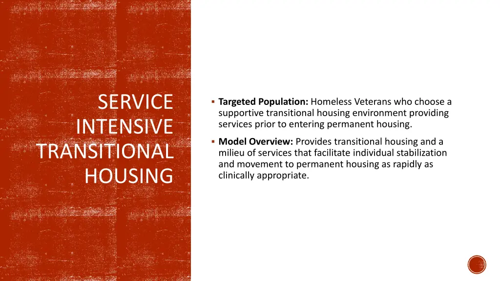 service intensive transitional housing