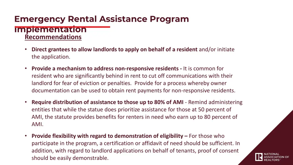 emergency rental assistance program