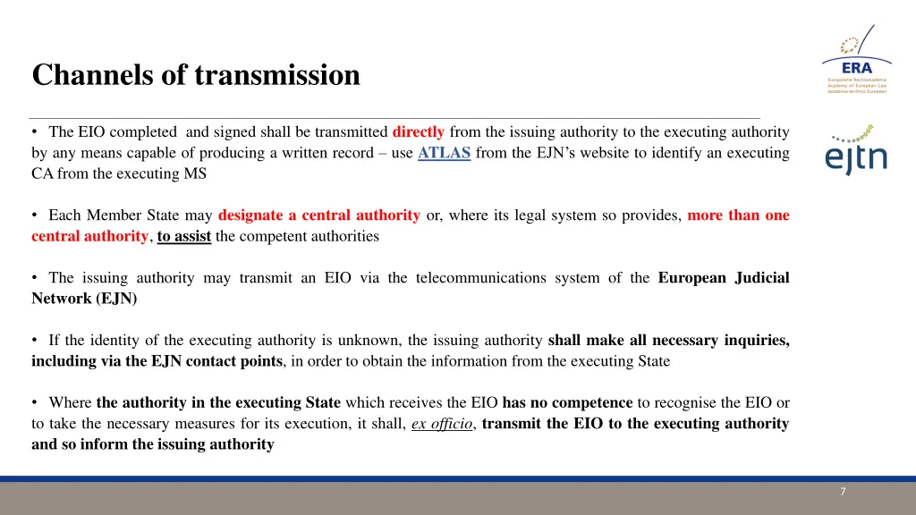 channels of transmission