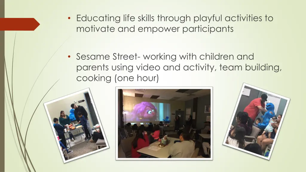 educating life skills through playful activities