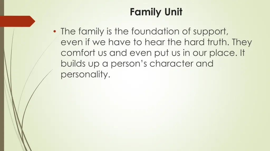 family unit