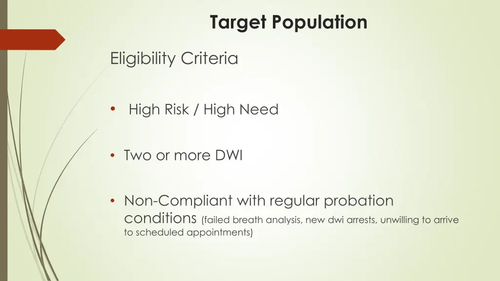 target population