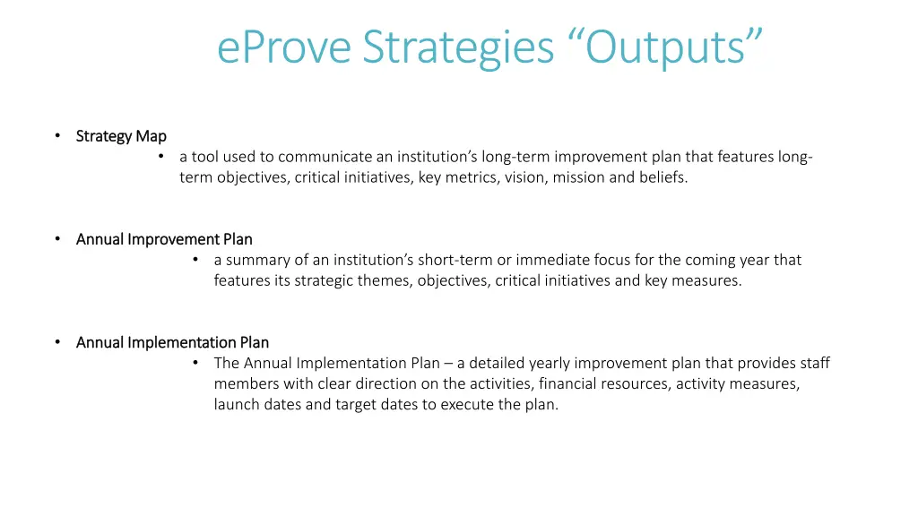 eprove strategies outputs