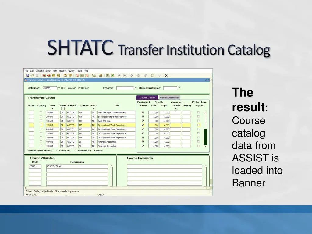 shtatc transfer institution catalog