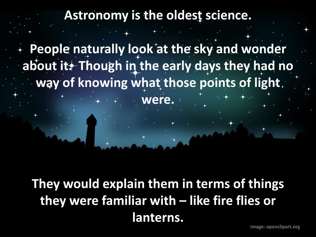 astronomy is the oldest science