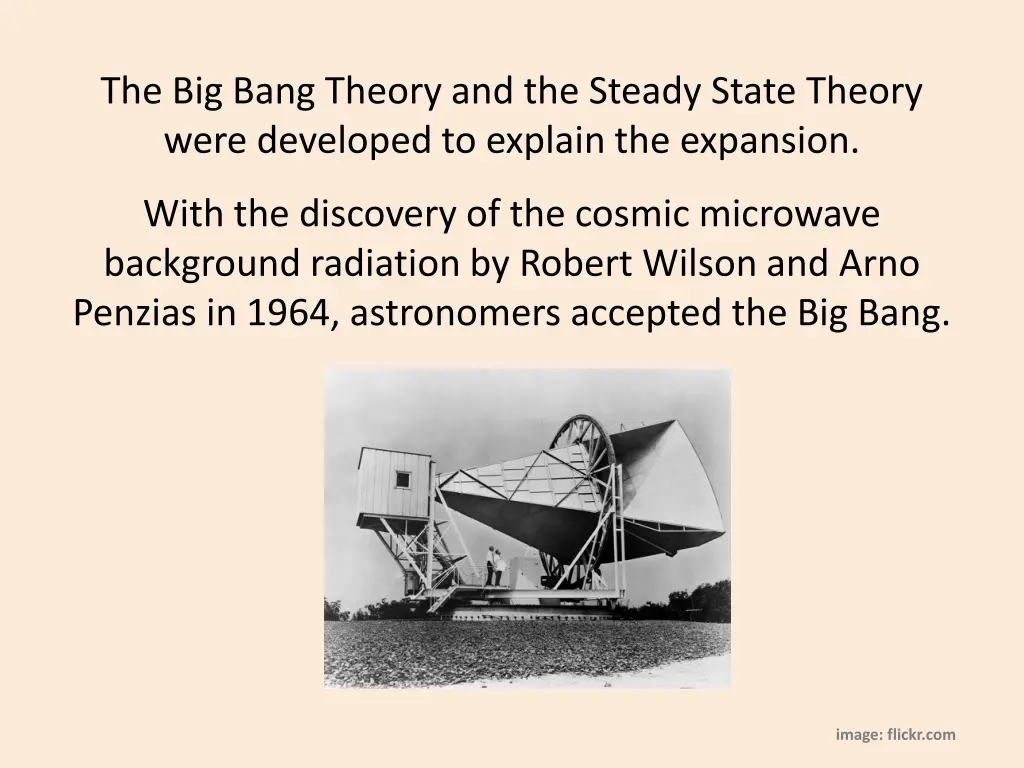 the big bang theory and the steady state theory