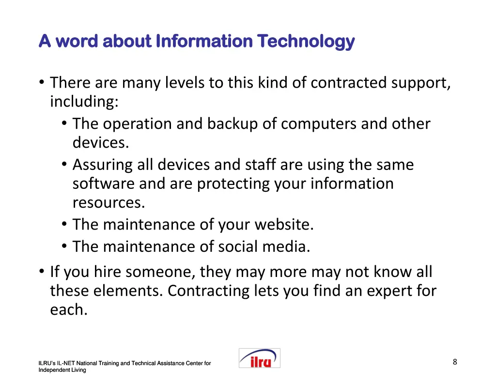 a word about information technology a word about