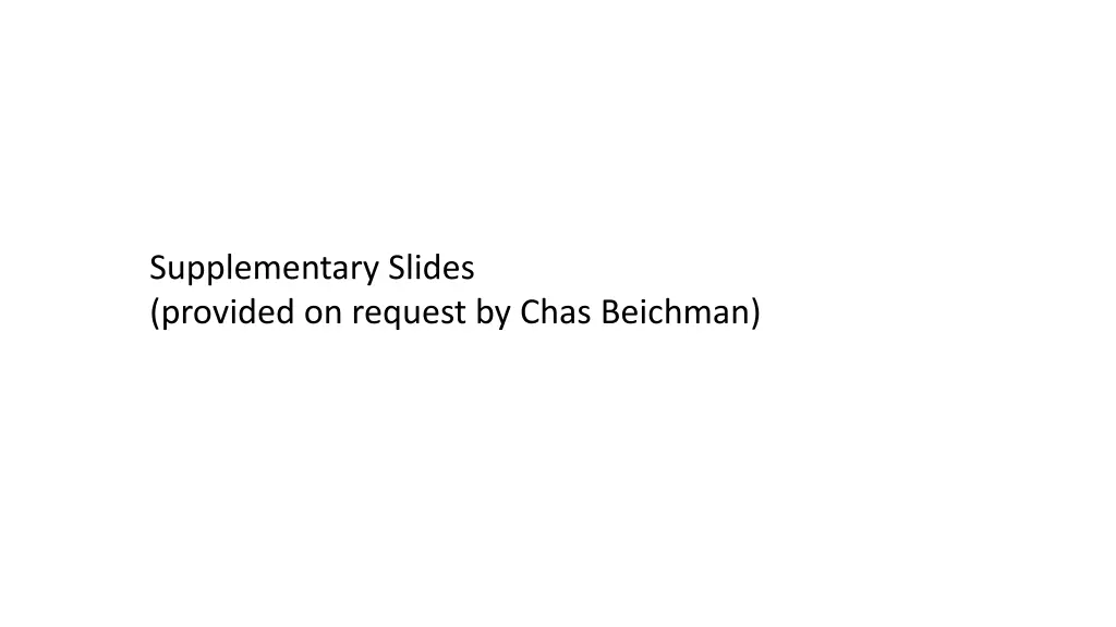 supplementary slides provided on request by chas