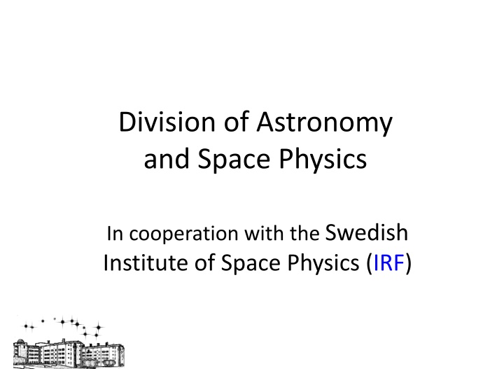 division of astronomy and space physics