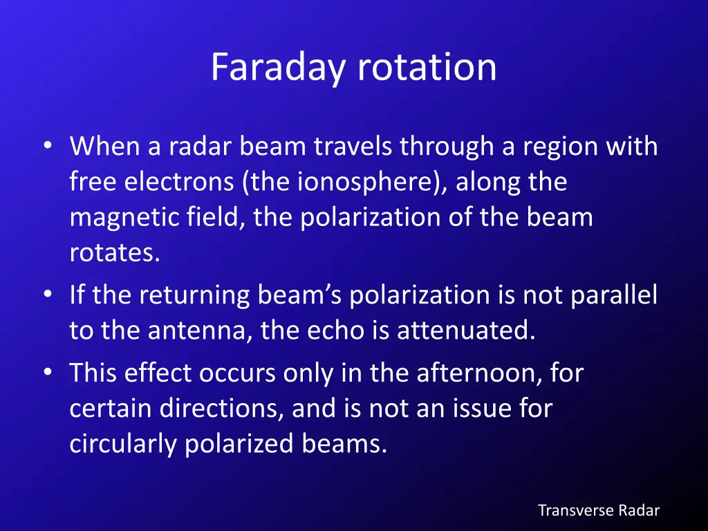 faraday rotation