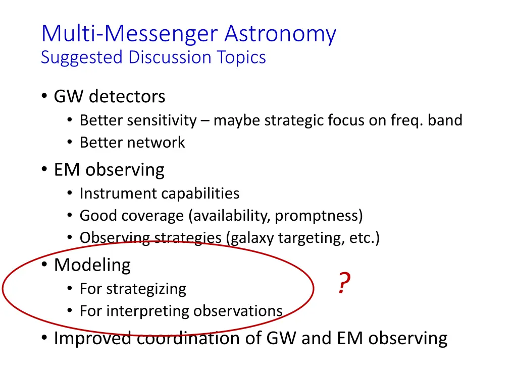 multi messenger astronomy suggested discussion