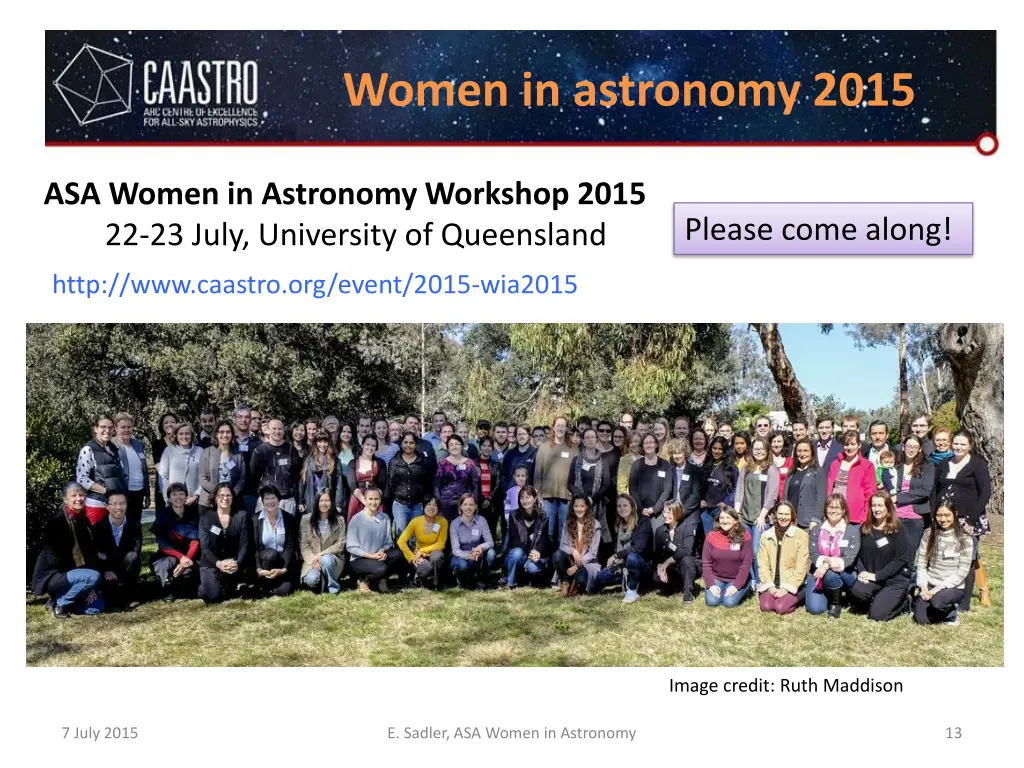 women in astronomy 2015