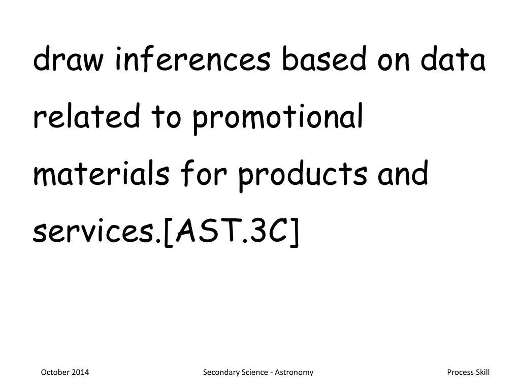 draw inferences based on data related