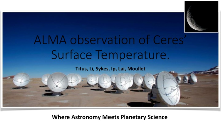 alma observation of ceres surface temperature