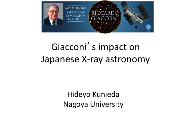 giacconi s impact on japanese x ray astronomy