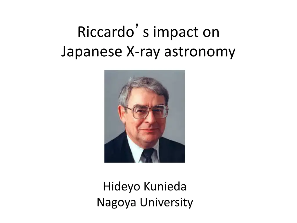 riccardo s impact on japanese x ray astronomy