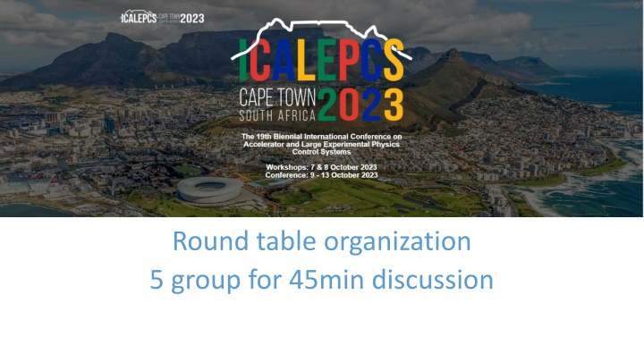 round table organization 5 group for 45min