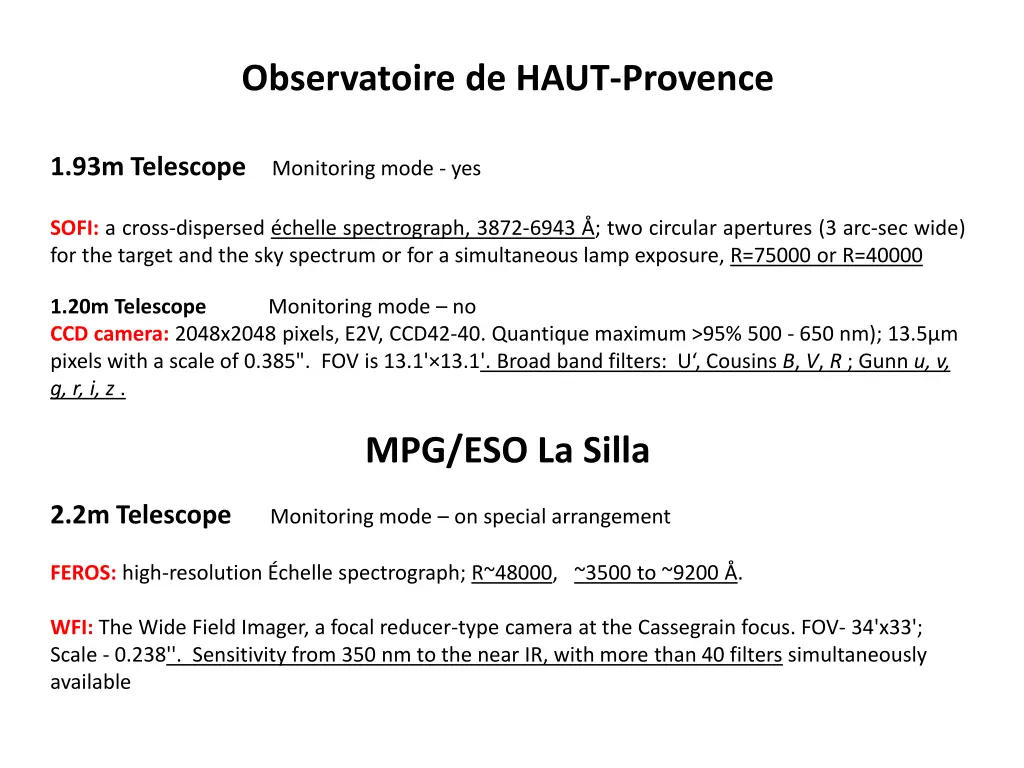 observatoire de haut provence